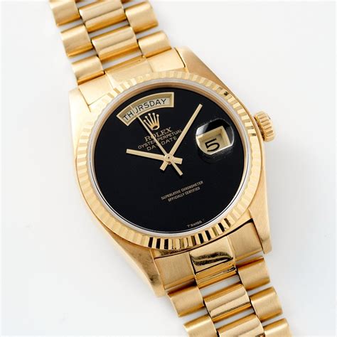 rolex day date 18038 onyx|Rolex 18038 price.